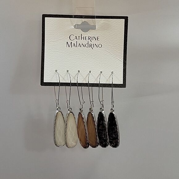 BRAND NEW CATHERINE MALANDRINO DANGLING DROP WOMEN"S EARRINGS - Picture 5 of 15